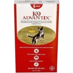 K9 Advantix Large Dogs 21-55 lbs (Red) 12 +2 Free Doses