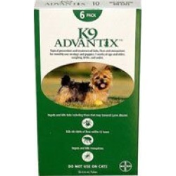 K9 Advantix Small DogsPups 1-10 lbs (Green) 12 +2 Free Doses