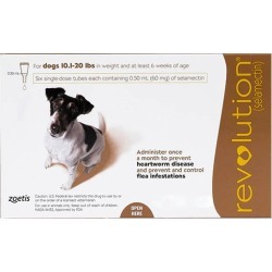Revolution Dogs for Small Dogs 10.1 - 20lbs (Brown) 3 Doses