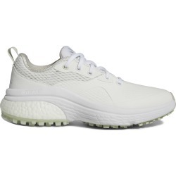 adidas Women's Solarmotion Spikeless Golf Shoes 2022 in White/Silver Metallic/Linen Green, Size 11, Medium found on Bargain Bro from carlsgolfland.com for USD $91.19