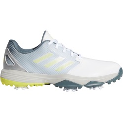 adidas Junior Kids Zg21 Golf Shoes in White/Acid Yellow/Blue Oxide, Size 6.5, Medium found on Bargain Bro Philippines from carlsgolfland.com for $64.99