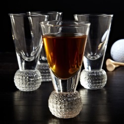GOLF BALL DIMPLED SHOT GLASSES