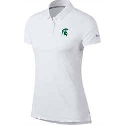 NIKE GOLF WOMENS MICHIGAN STATE SPARTANS DRI-FIT POLO