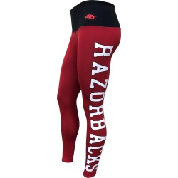 LOUDMOUTH WOMENS ARKANSAS RAZORBACKS LEGGINGS - ON SALE