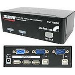 StarTech.com 2-Port StarView USB KVM Switch Kit with Cables