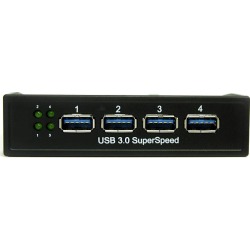 StarTech.com USB 3.0 Front Panel 4 Port Hub - 3.5 - 5.25 inch Bay