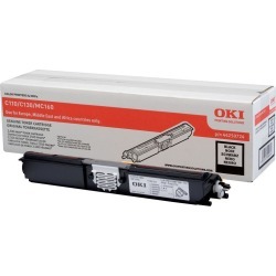 OKI Toner Cartridge (Black) for C110/C130/MC160 Colour Printers (Yield 2,500 Pages)