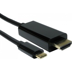 Cables Direct 2m USB Type-C Male to HDMI Male Video Cable