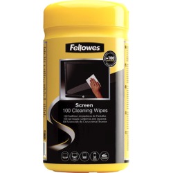 Fellowes Screen Cleaning Wipes (Tub of 100)