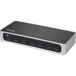 StarTech.com 7-Port USB-C Hub - USB-C to 5x USB-A and 2x USB-C (Silver/Black)