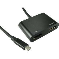 Cables Direct USB Type-C to HDMI and DisplayPort Video Adaptor
