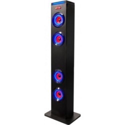Sumvision PSYC TORRE XL Bluetooth Speaker 24W (4x6W) with Blue LEDs, FM Radio & Remote