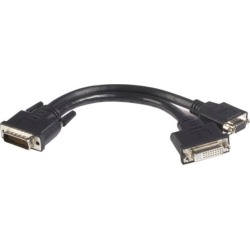 StarTech.com LFH 59 Male to Female DVI I VGA DMS 59 Cable Display cable dual link DMS-59 (M) HD-15, DVI-I (F) 20 cm