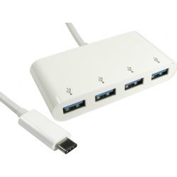 Cables Direct USB 3.0 Hub - Type-C PC Connection, 4 X USB 3.0 Ports