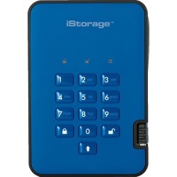 iStorage diskAshur2 500GB Mobile External Hard External in Blue