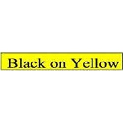 Brother P-touch TC-601 (12mm x 7.5m) Black On Yellow Gloss Laminated Labelling Tape