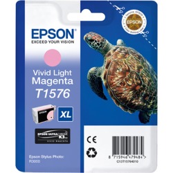 Epson Turtle T1576 (25.9ml) Ink Cartridge (Vivid Light Magenta)