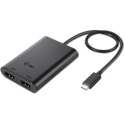 i-tec USB-C to Dual HDMI Video Adapter, 2x HDMI 4K Ultra HD, compatible with Thunderbolt 3