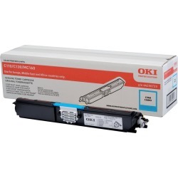 OKI Cyan Toner Cartridge (Yield 2,500 Pages) for C110/C130/MC160 Colour Printers