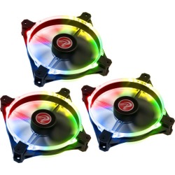 Raijintek Macula 12 Rainbow RGB LED Fan Set of 3 - 120mm