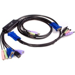 StarTech.com 2-Port USB VGA Cable KVM Switch with Audio KVM / audio switch USB 2 ports 1 local user