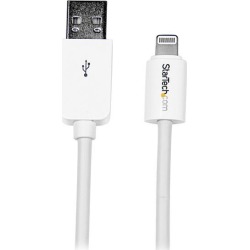 StarTech.com 0.3m (11 inch) Short White Apple 8-pin Lightning Connector to USB Cable for iPhone, iPod, iPad