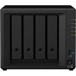 Synology DiskStation DS918+ 4-Bay All-in-One NAS Server with 4K Video Transcoding and 4TB (4 x 1TB) WD RED Hard Drives
