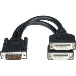 C2G LFH-59 Male to 2 DVI-I Female Cable