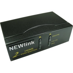 NEWlink 2-Port HDMI and USB KVM Switch (Cables not included)