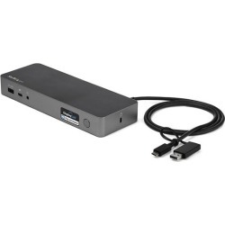 StarTech.com USB-C Docking Station with USB-A Laptop Compatibility and 60W Power Delivery