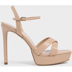 Criss Cross Ankle Strap Platform Heels