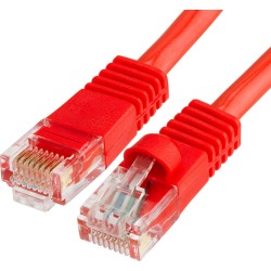 Cat5e Ethernet Network Patch Cable 350 MHz RJ45 � 5 Feet Red