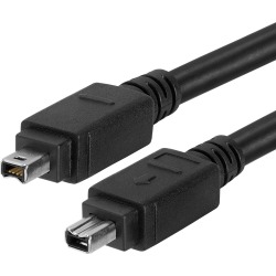 IEEE-1394 FireWire/iLink DV 4 Pin Male To Male Cable - 3 Feet Black