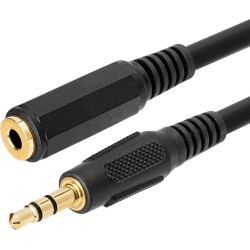 3.5mm 1/8inch Stereo Audio Aux Headphone Cable Extension Cord Male to Female 12 Feet