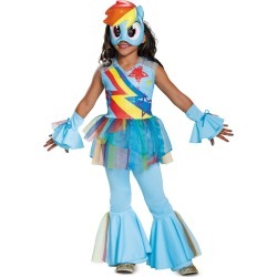 Girls Deluxe Rainbow Dash Movie My Little Pony Costume