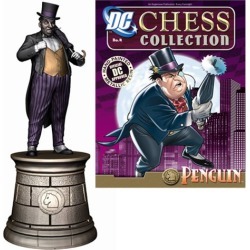 Batman Penguin Black Knight Chess Piece with Magazine