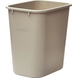 28 qt Beige Trash Can
