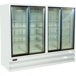 102 cu ft Bottom Mount Refrigerated Merchandiser w/4 Sliding Doors