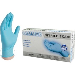 Medium Blue Nitrile Disposable Gloves