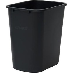 28 qt Black Trash Can