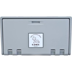 Gray Horizontal Wall Mount Baby Changing Station