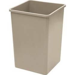 35 gal Beige Trash Can
