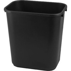 7 gal Black Trash Can