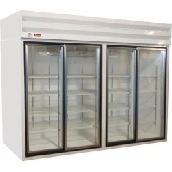 102 cu ft Top Mount Refrigerated Merchandiser w/4 Sliding Doors