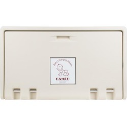 Cream Horizontal Wall Mount Baby Changing Station