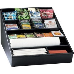 Wide Countertop Lid, Straw And Condiment Organizer