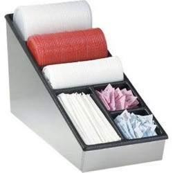 Narrow Countertop Lid, Straw And Condiment Organizer