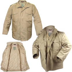 Tru-Spec M-65 Field Jacket w/Liner (M)- Khaki