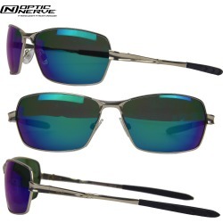 Optic Nerve One Blackhawk Polarized Sunglasses- Matte Silver/Smoke