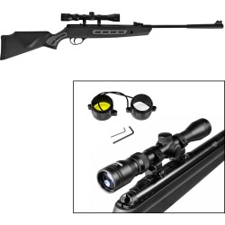 Hatsan 1000S Striker (.25 cal) Air Rifle Combo- Black